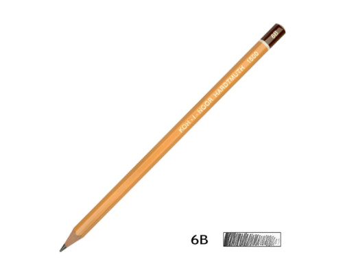 Карандаш графитный Koh-i-Noor 1500 6B