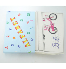 Set alfabet cartonat, 40 cartele, P*2340 (40)