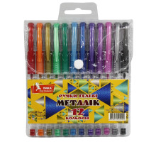 Set pixuri gel, 12cul., Metallic, cutie PVC, ГР50, УМКА (12/72)