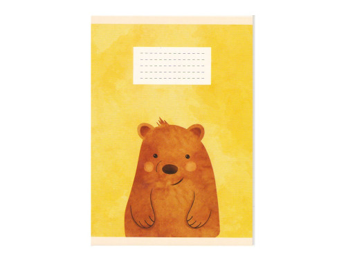 Тетрадь евро 24 листов, частая косая линия, картон. обложка, M*1728 (10/200)