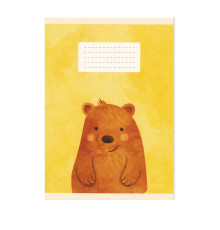 Тетрадь евро 24 листов, частая косая линия, картон. обложка, M*1728 (10/200)