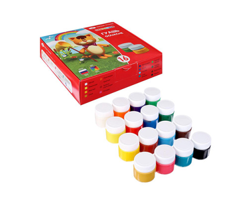 Гуашь 16 цв.,15мл. Цветик 30411548 (12)