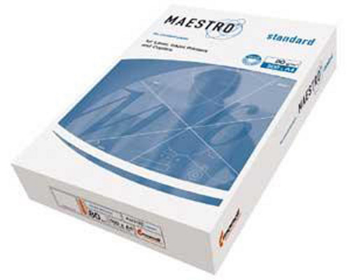 Hirtie pentru imprimanta A3 Maestro standard+ 80g/m2. 500 file