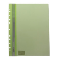 Mapa dosar A4, plastic cu europerforatie Norma 5262-11 verde deschis (24/240)