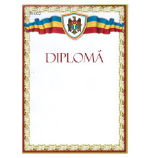 Diploma fara linii cu chenar rosu N-002 (100)