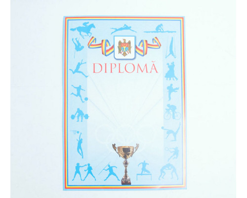 Diploma sport cu chenar tricolor si cupa N-008 (100)