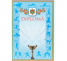 Diploma sport cu chenar tricolor si cupa N-008 (100)