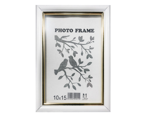 Rama foto A6 10*15 cu suport alb cu aur 15-01-01 CM*9419