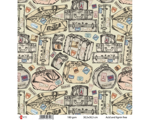 Набор бумаги для скрапбукинга №3, 5шт/уп., 30.5*30.5см 740742