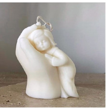 Lumanare parfumată În palma mamei 10.5x6cm (diverse culori și arome) SA09