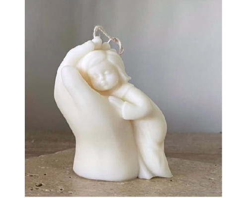 Lumanare parfumată În palma mamei 10.5x6cm (diverse culori și arome) SA09