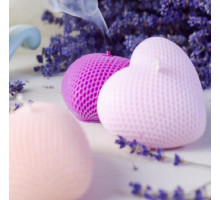 Ароматическая свеча, Сердце большое 10,5х6см (различные цвета и запахи) SA10