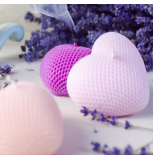 Ароматическая свеча, Сердце большое 10,5х6см (различные цвета и запахи) SA10