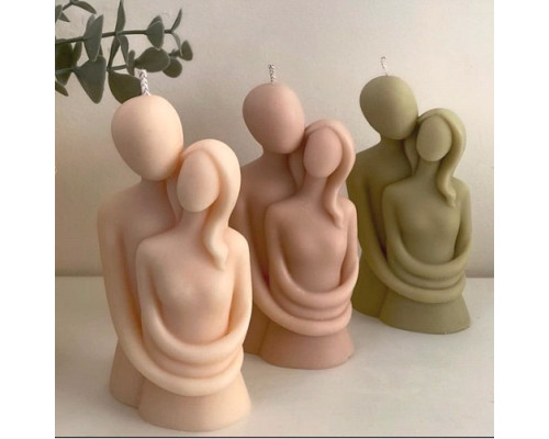 Lumanare parfumată Îndrăgostiți 9x6.5cm (diverse culori și arome) SA15