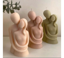 Lumanare parfumată Îndrăgostiți 9x6.5cm (diverse culori și arome) SA15