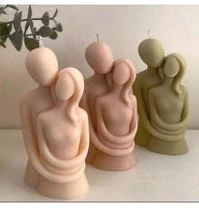 Lumanare parfumată Îndrăgostiți 9x6.5cm (diverse culori și arome) SA15