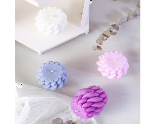 Ароматическая свеча, Плетеная 5.5х6см (различные цвета и запахи) SA19