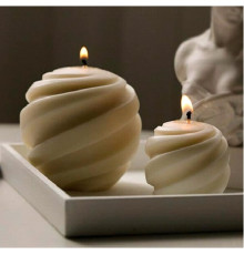 Ароматическая свеча, Сфера большая 8.5х7.5см (различные цвета и запахи) SA22