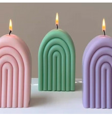 Ароматическая свеча, Полуcфера 12.5х14х8см (различные цвета и запахи) SA25