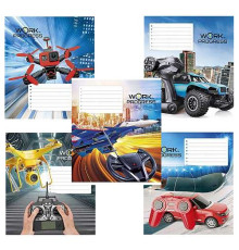 Caiet 12 file matematica Школярик "Work progress" 012-3065K (30/300/600)