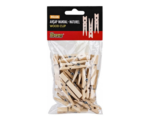 Set cleste din lemn, 45 mm. 22 buc BR-907 (50/200) Set cleste din lemn, 45 mm. 22 buc BR-907 (50/200)