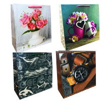 Пакет подарочный, ламинированный, 23х23x10см, 150г/м2 W1 (10)