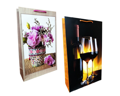 Pachet pentru cadou, laminat 24,5x41х9cm, 170g/m2 W3 (10)