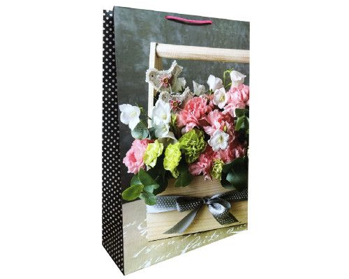 Пакет подарочный, ламинированный, 34,5x56х13см, 200г/м2 W5 (10)