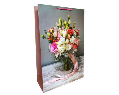 Pachet pentru cadou, laminat 34,5x56х13cm, 200g/m2 W5 (10)