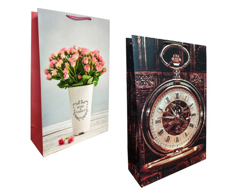 Пакет подарочный, ламинированный, 34,5x56х13см, 200г/м2 W5 (10) Пакет подарочный, ламинированный, 34,5x56х13см, 200г/м2 W5 (10)