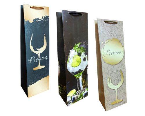 Pachet pentru cadou/ sticla, laminat 12x40х10cm, 150g/m2 WB (10) Pachet pentru cadou/ sticla, laminat 12x40х10cm, 150g/m2 WB (10)