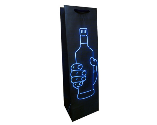 Пакет подарочный для бутылки, ламинированный, 12x40х10см, 150г/м2 WB (10) Пакет подарочный для бутылки, ламинированный, 12x40х10см, 150г/м2 WB (10)