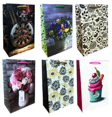 Пакет подарочный, ламинированный, 15x23x8см, 150г/м2 TM (10)