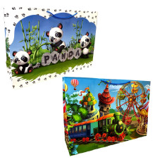 Пакет подарочный детский, ламинированный, 50x35х15см, 200г/м2 W7d (10)