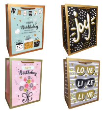 Пакет подарочный, ламинированный, 18х23х10см, 215г/м2 LUX-M (10)