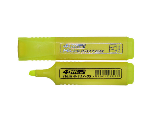 Marker text 1-5mm, galben, 4-117-03, 4Office (12/1200) Marker text 1-5mm, galben, 4-117-03, 4Office (12/1200)
