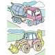 Водные раскраски. Трактор с ковшом. N*3349