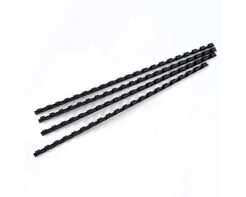 Spirala plastic 6mm 25 file neagra 100buc. FOROFIS 91441 (10)