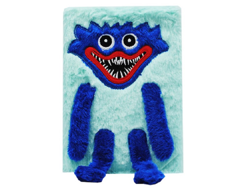 Carnet cu blana "Huggy Wuggy/Kissy Missy" culori asorti 22302-11