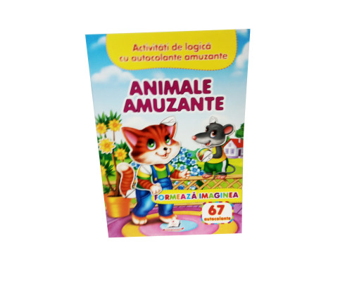 Formeaza imaginea. Animale amuzante. 67 autocolante N*6517