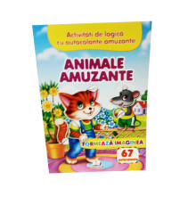 Formeaza imaginea. Animale amuzante. 67 autocolante N*6517