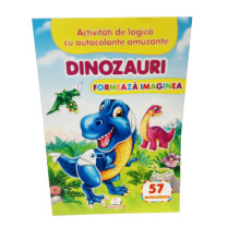 Formeaza imaginea. Dinozauri. 57 autocolante N*6487