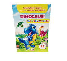 Formeaza imaginea. Dinozauri. 57 autocolante N*6487