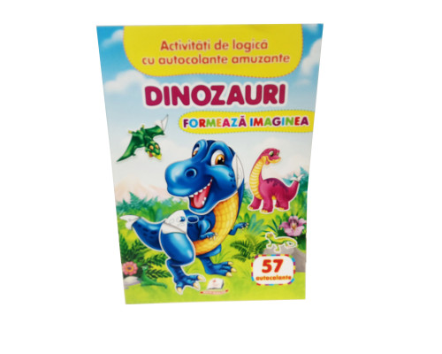 Formeaza imaginea. Dinozauri. 57 autocolante N*6487