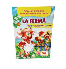 Formeaza imaginea. La ferma. 56 autocolante N*6463