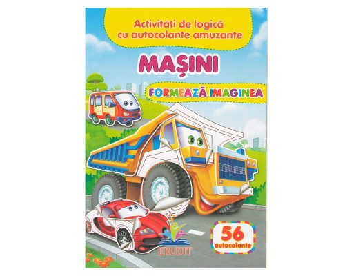 Formeaza imaginea. Masini. 56 autocolante N*6470