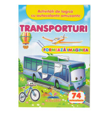 Formeaza imaginea. Transporturi. 74 autocolante N*6456