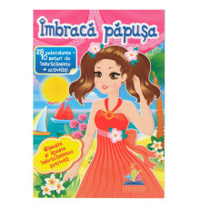 Imbraca papusa-1. 28autocolante=10seturi de imbracaminte+activitati. N*5831