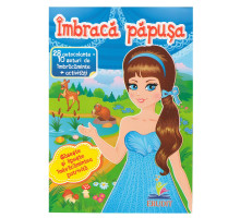 Imbraca papusa-2. 28autocolante=10seturi de imbracaminte+activitati. N*5862