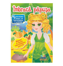 Imbraca papusa-3. 28autocolante=10seturi de imbracaminte+activitati. N*5893